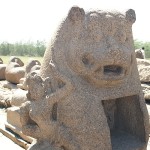 Goddess Durga on Lion Mahabalipuram