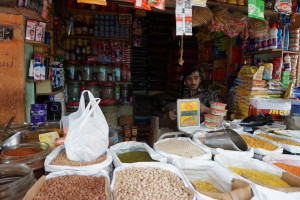 Beans and Dahl for sale at Russell Market