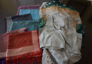 Silk Scarves and a Sari from Mysore