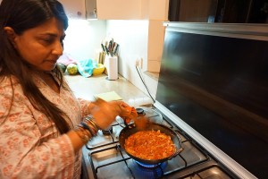 Poonam cooking